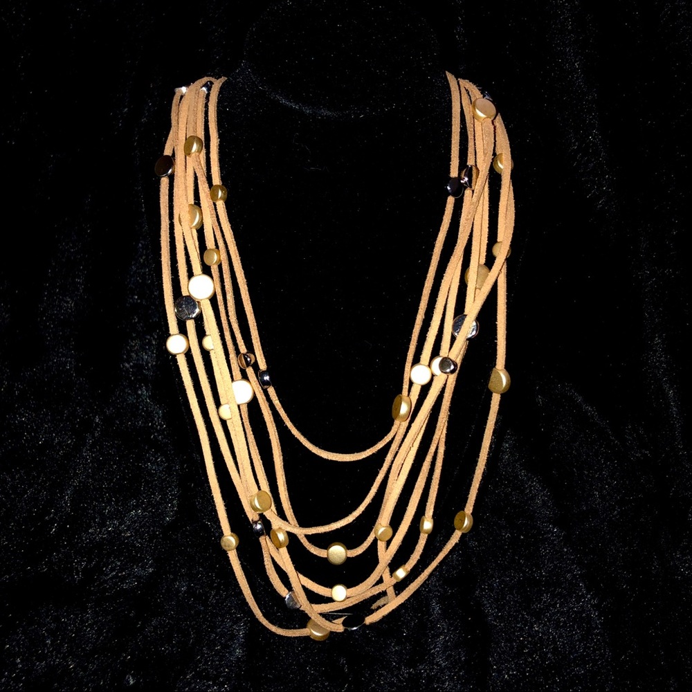 Faux Leather Necklace
